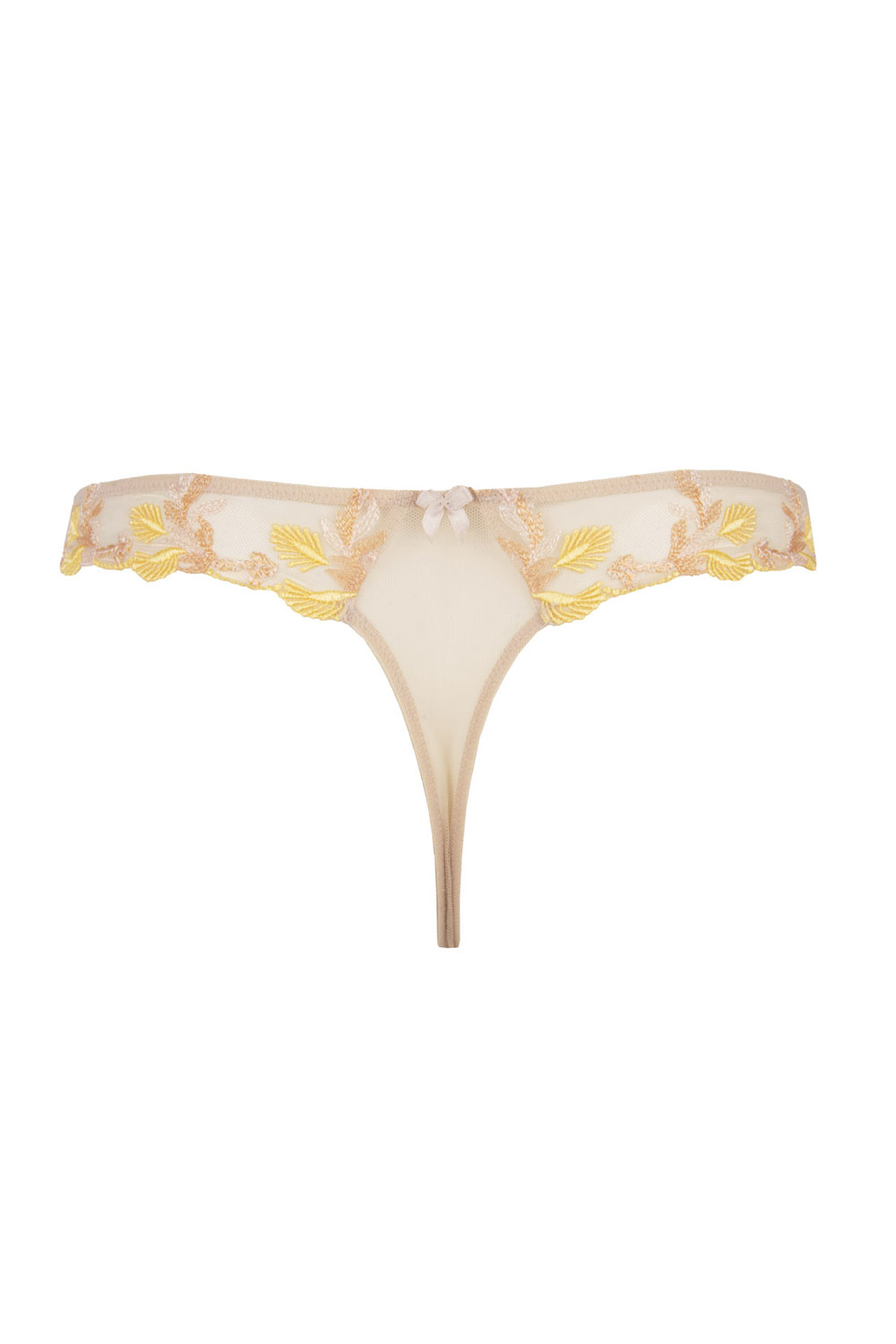 Lise Charmel String Fleur Aphrodite Gelb - Detailansicht Rückenansicht