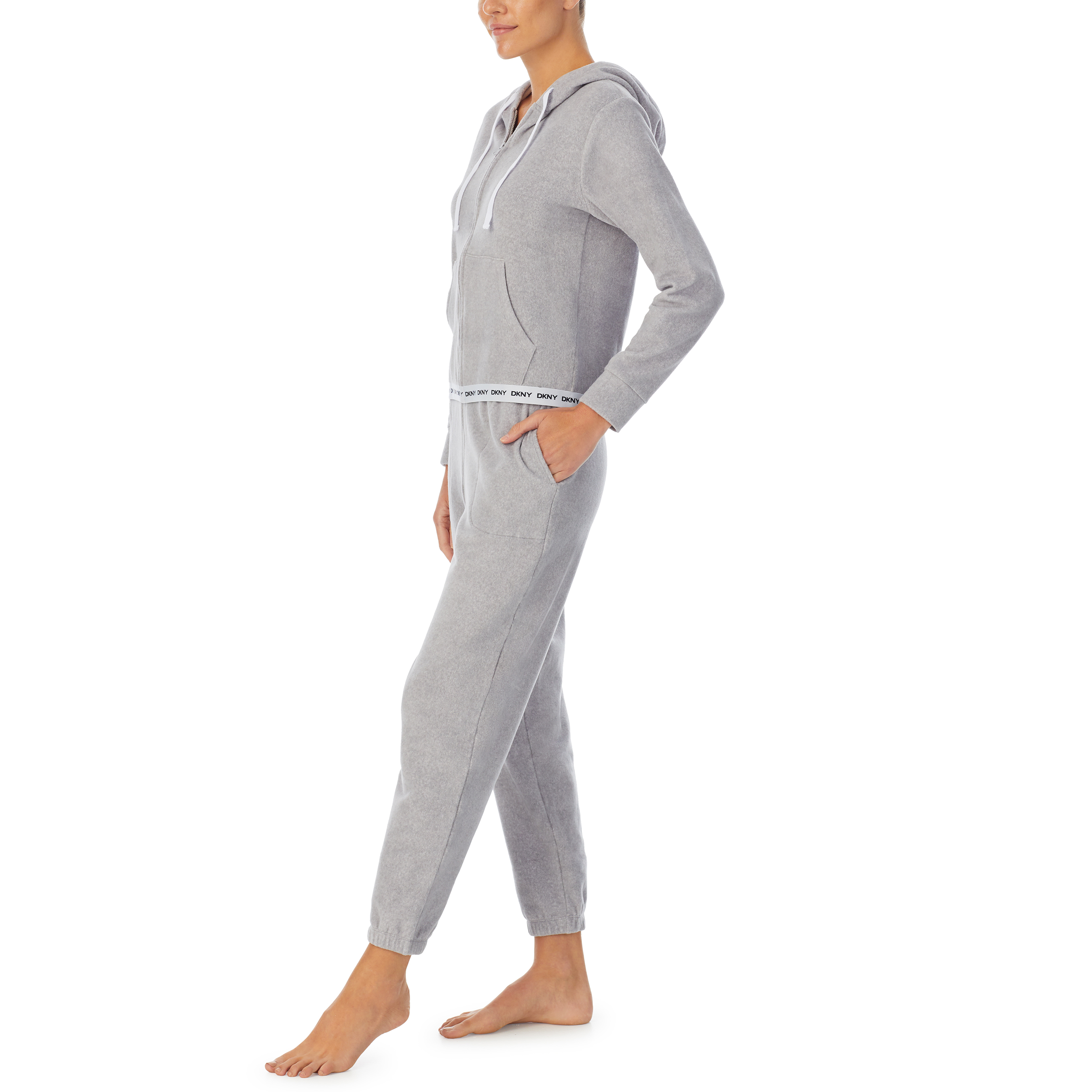 Work Hard-Chill Hard - Layer & Legging Sleep Set - Grey - Hthr, DKNY-2022595-Grey