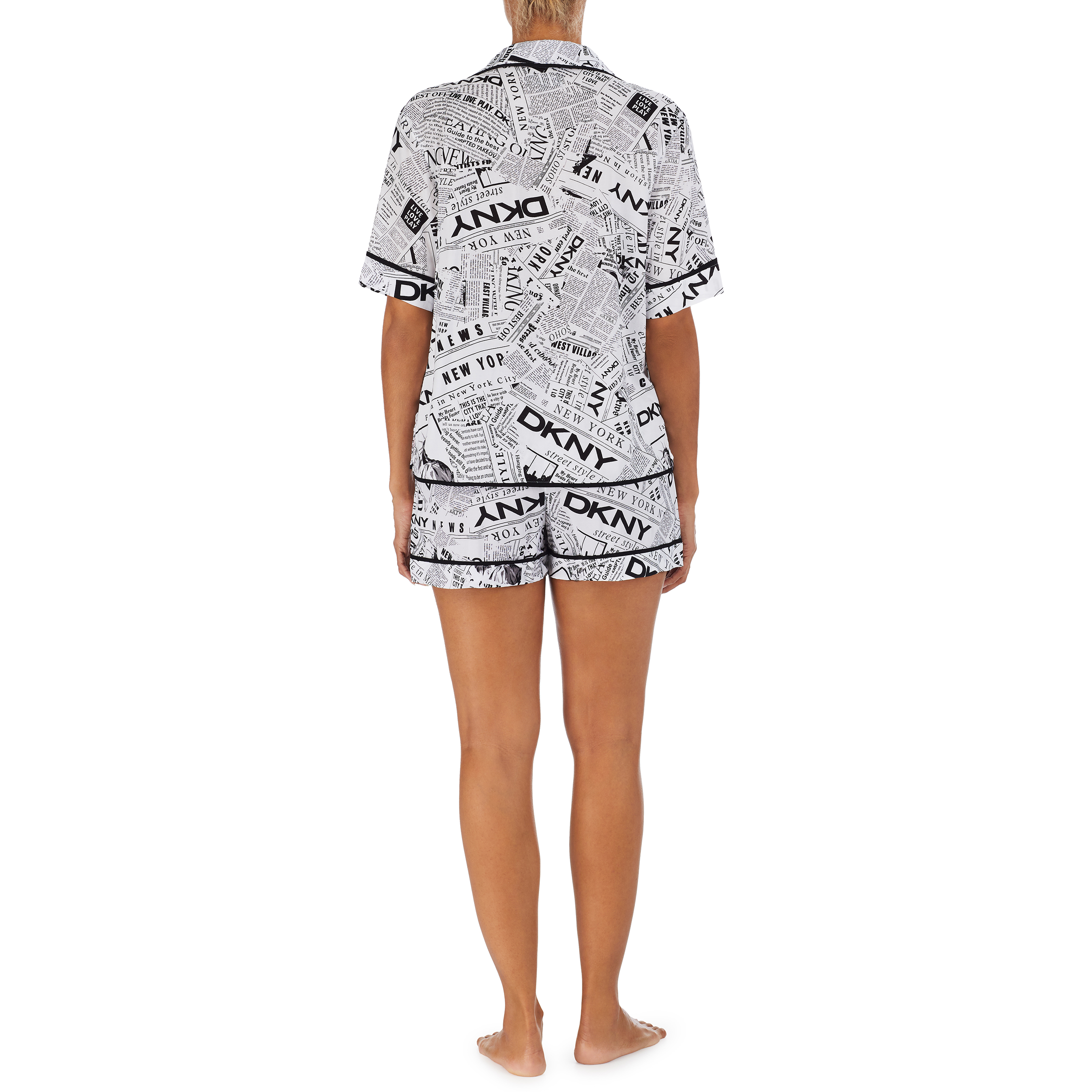 Better in Pairs - Top & Boxer Sleep Set - White Paper , DKNY-2922526-White Paper