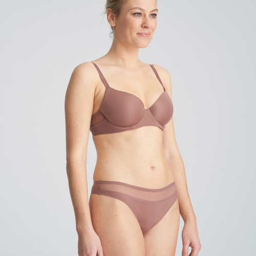Louie - Satin Taupe - String
